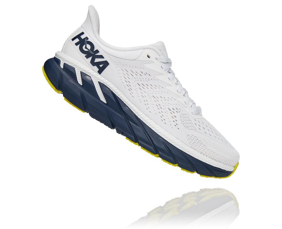 Hoka One One Clifton 7 Löparskor Dam - Vita/Svarta - MCPEA-6972